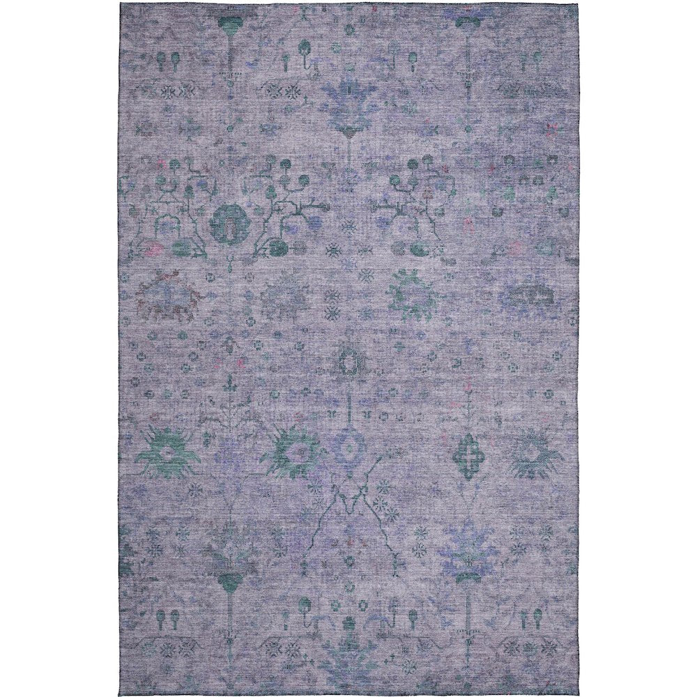 Luxury Washable Indoor/Outdoor Solace Lavender 8' x 10' Rug