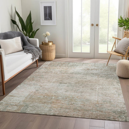 Luxury Washable Indoor/Outdoor Solace Linen 8' x 10' Rug
