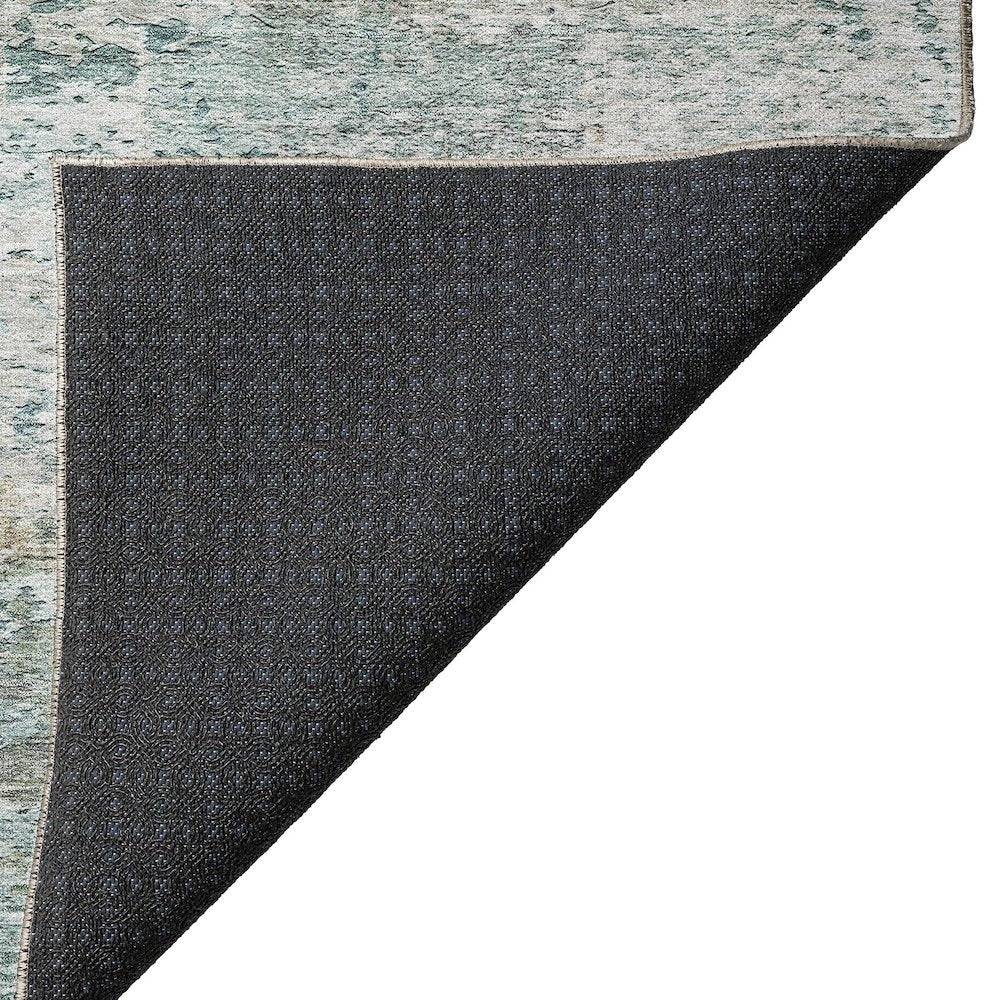 Luxury Washable Indoor/Outdoor Solace Teal 3' x 5' Rug
