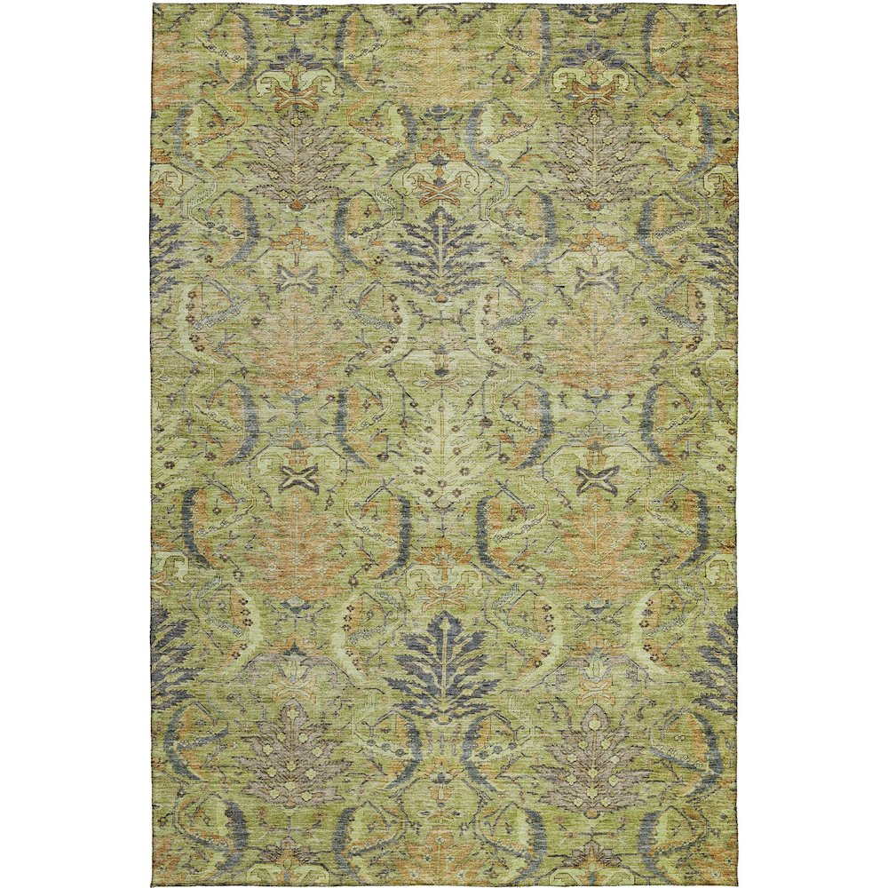 Luxury Washable Indoor/Outdoor Solace Aloe 8' x 10' Rug
