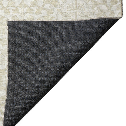 Luxury Washable Indoor/Outdoor Solace Ivory 3' x 5' Rug