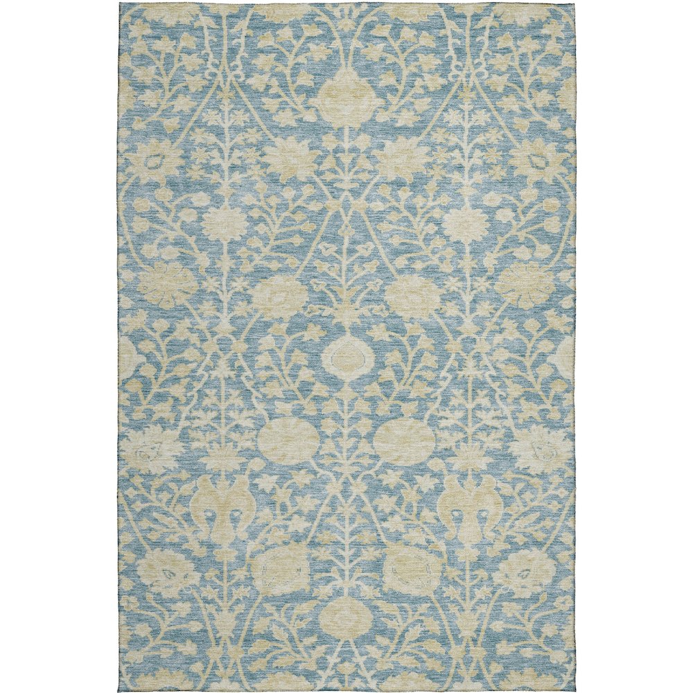 Luxury Washable Indoor/Outdoor Solace Sky 8' x 10' Rug