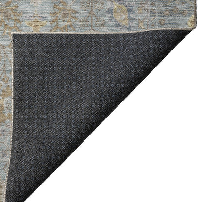 Luxury Washable Indoor/Outdoor Solace Teal 3' x 5' Rug