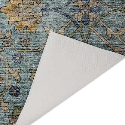 Indoor/Outdoor Silk Road Denim 3' x 5' Rug