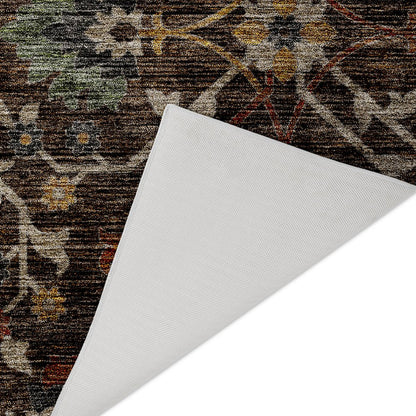 Indoor/Outdoor Silk Road Chocolate 3' x 5' Rug