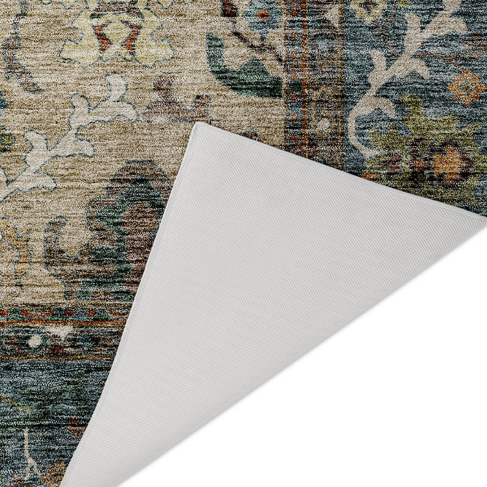 Indoor/Outdoor Silk Road Aqua 3' x 5' Rug