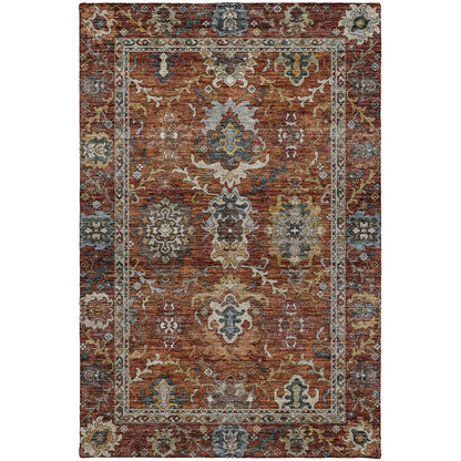 Indoor/Outdoor Silk Road Paprika 6'6" x 9'6" Rug