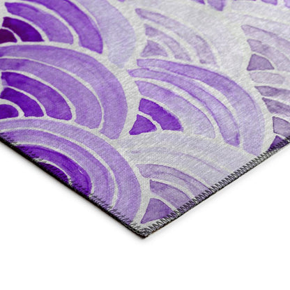 Indoor/Outdoor Seabreeze SZ5 Violet Washable 3' x 5' Rug