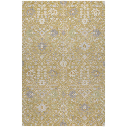 Luxury Washable Indoor/Outdoor Tabrook Gold 8' x 10' Rug