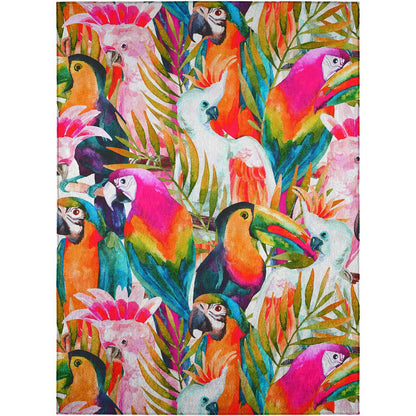 Indoor/Outdoor Tropics TC5 Confetti Washable 5' x 7'6" Rug