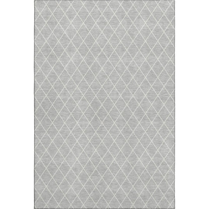 Luxury Washable Indoor/Outdoor The Reserve Silver 8' x 10' Rug