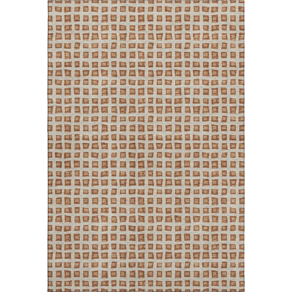 Luxury Washable Indoor/Outdoor The Reserve Copper 8' x 10' Rug