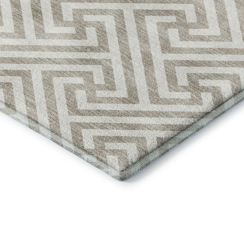 Luxury Washable Indoor/Outdoor The Reserve Flax 3' x 5' Rug