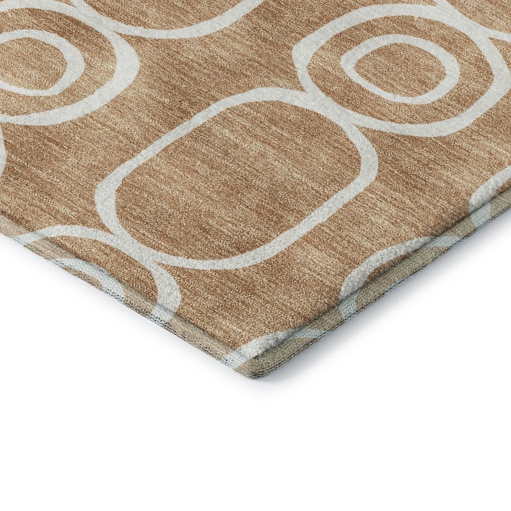 Luxury Washable Indoor/Outdoor The Reserve Copper 3' x 5' Rug