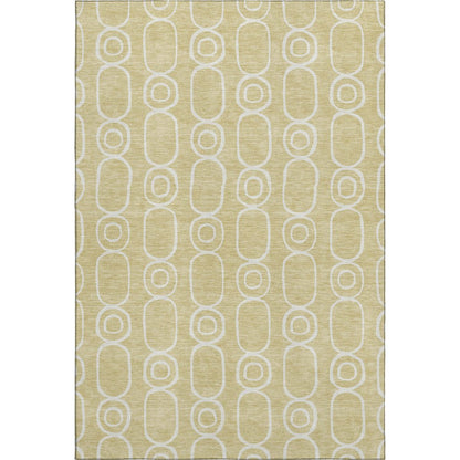 Luxury Washable Indoor/Outdoor The Reserve Wheat 8' x 10' Rug