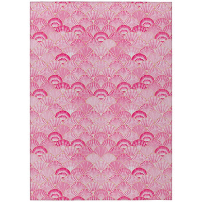 Indoor/Outdoor Seabreeze SZ2 Blush Washable 8' x 10' Rug