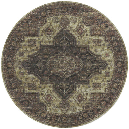 Tuscany TU11 Beige 8' x 8' Rug