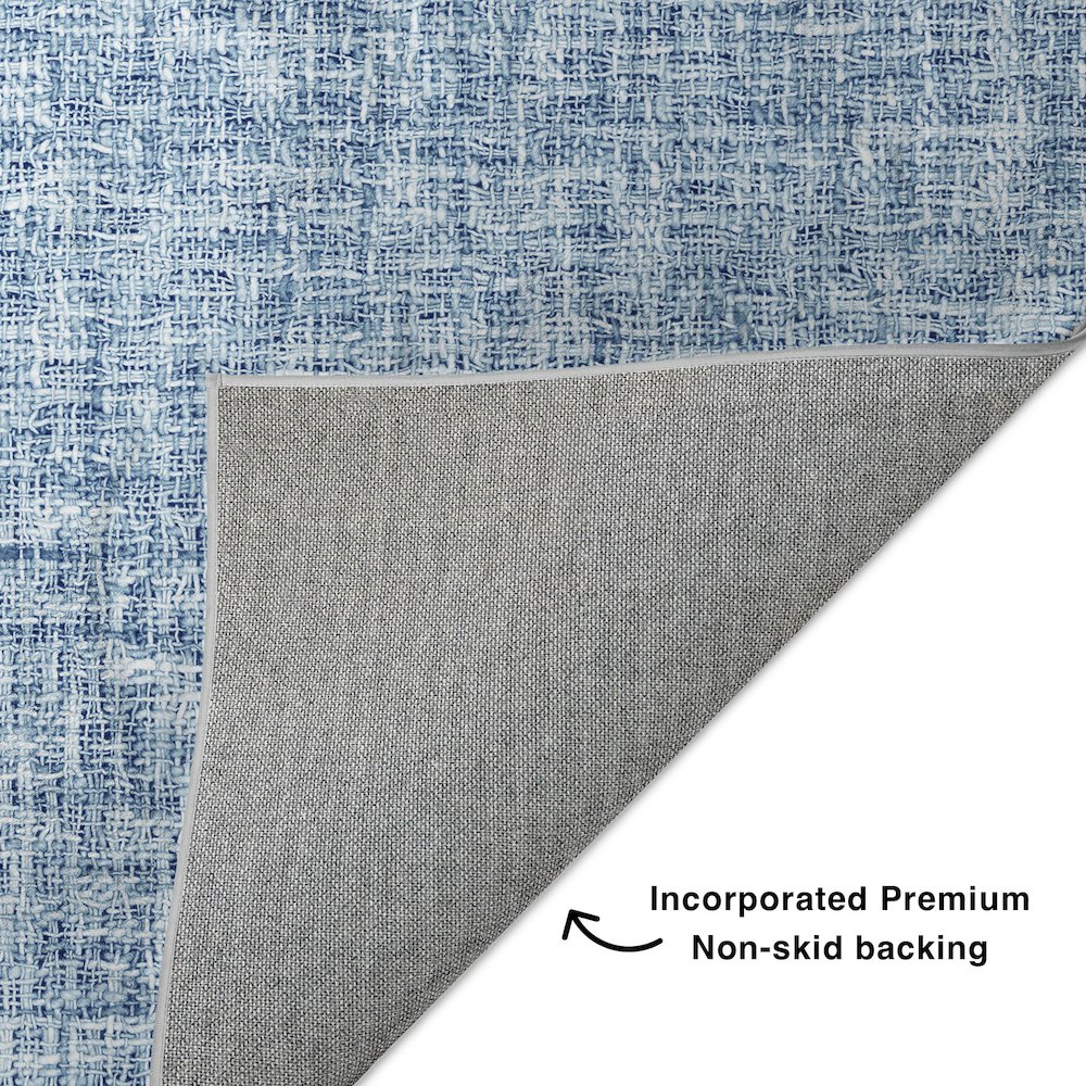Luxury Washable Voyage VY1 Blue 3' x 5' Rug