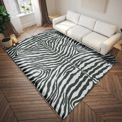 Safari Grey Animal Animal Print 5' x 7'6" Area Rug Grey ASF31