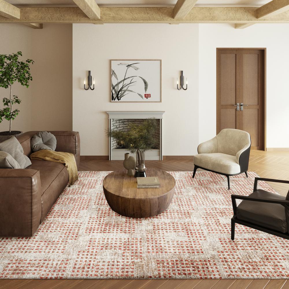 Eleanor Spice Contemporary Geometric 5' x 7'6" Area Rug Spice AER31