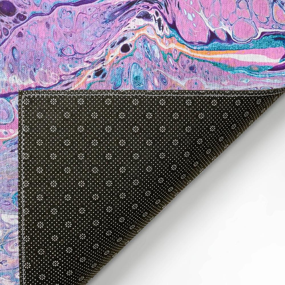 Karina Periwinkle Modern Abstract 9' x 12' Area Rug Periwinkle AKC49