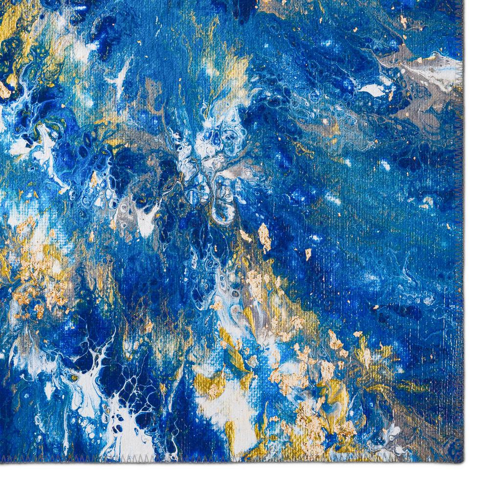 Karina Blue Modern Abstract 9' x 12' Area Rug Blue AKC47