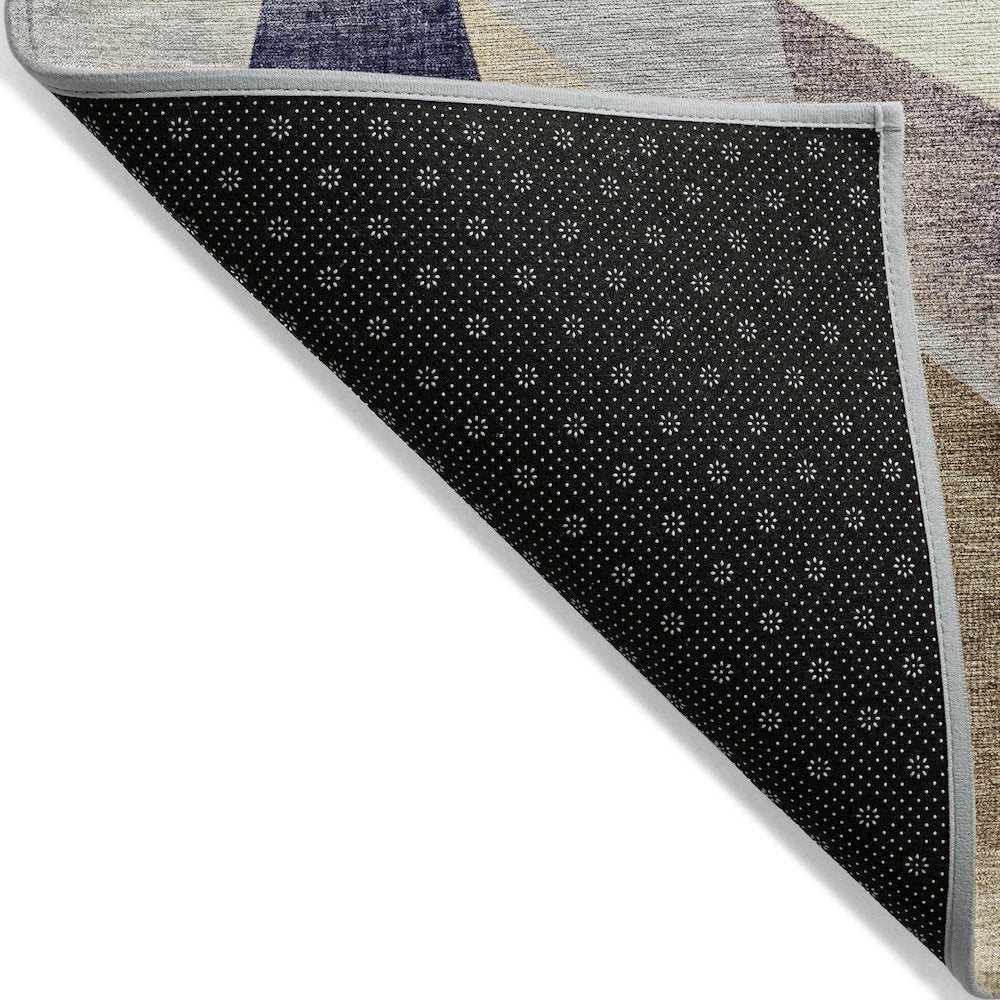 Machine Washable Indoor/Outdoor Chantille Navy 5' x 7'6" Rug
