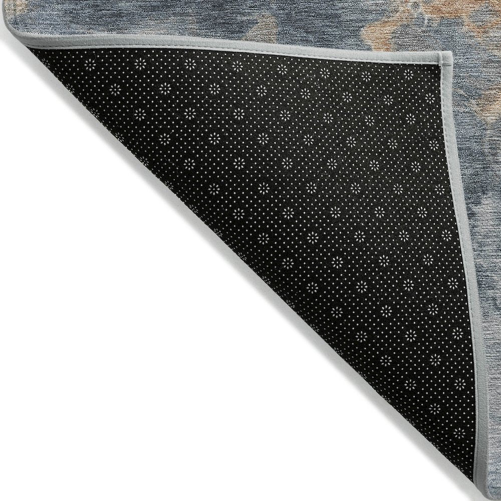 Machine Washable Indoor/Outdoor Chantille Gray 5' x 7'6" Rug