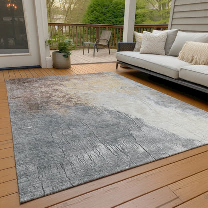 Machine Washable Indoor/Outdoor Chantille Coral 9' x 12' Rug