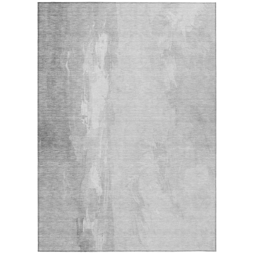 Machine Washable Indoor/Outdoor Chantille Gray 9' x 12' Rug