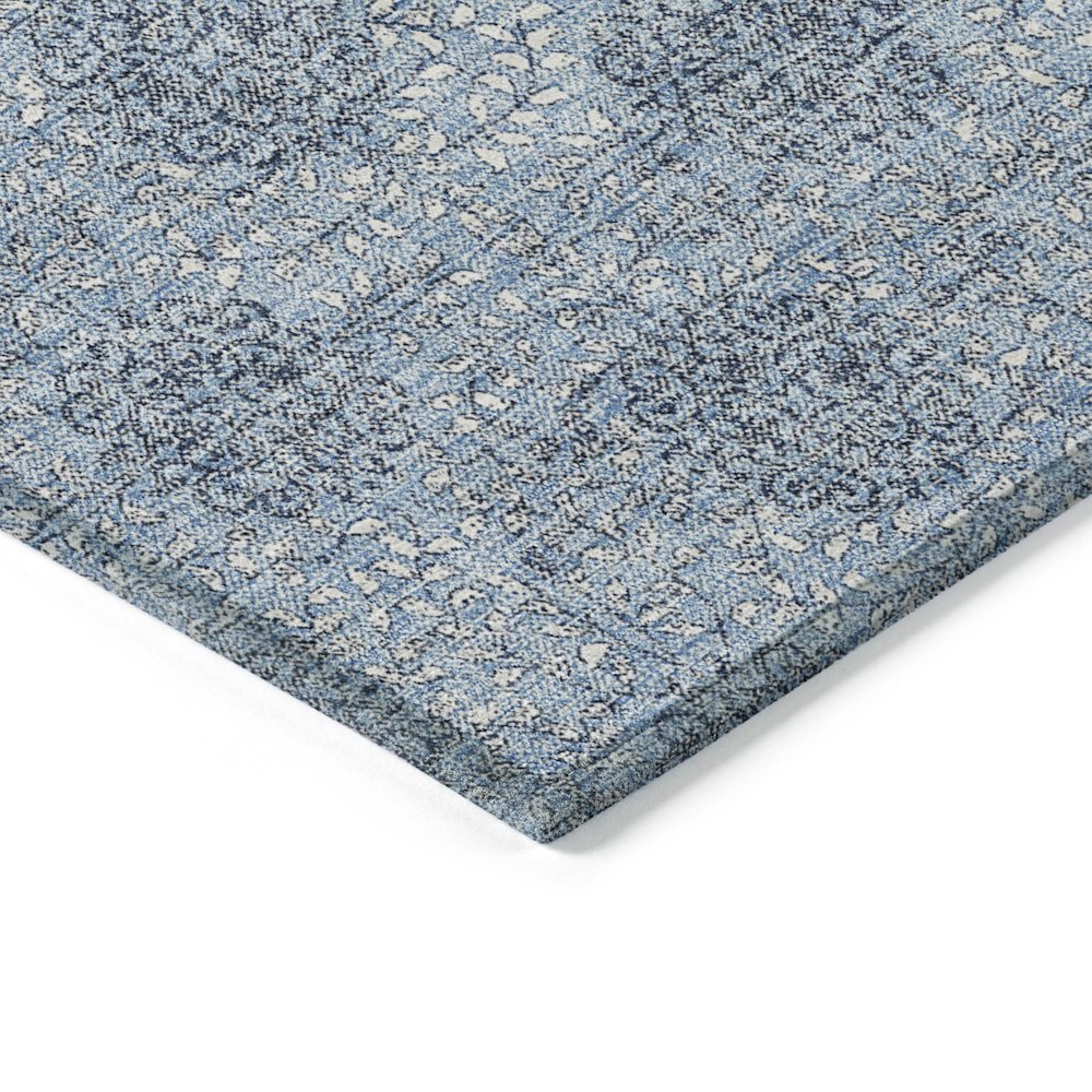 Machine Washable Indoor/Outdoor Chantille Blue 5' x 7'6" Rug
