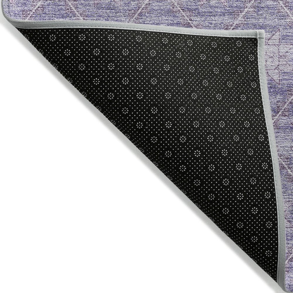 Machine Washable Indoor/Outdoor Chantille Purple 5' x 7'6" Rug