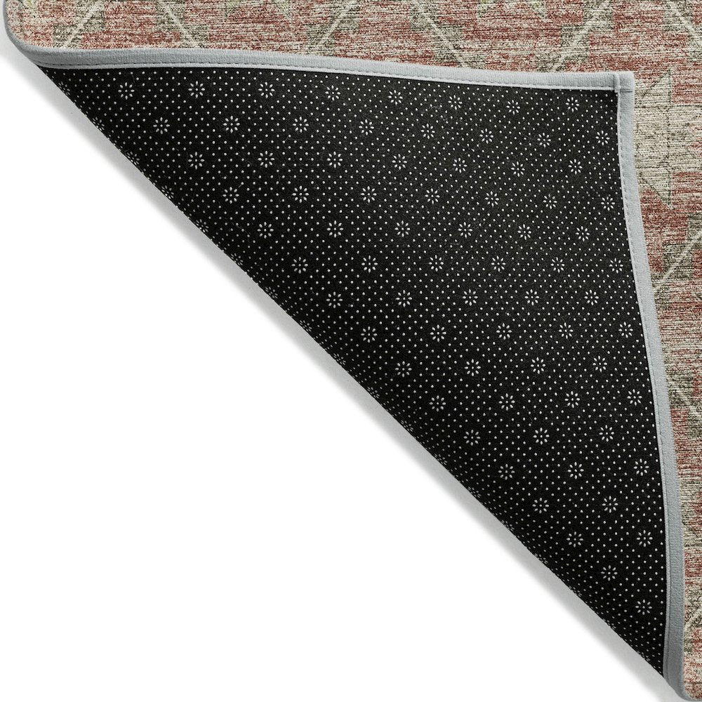 Machine Washable Indoor/Outdoor Chantille Terracotta 5' x 7'6" Rug