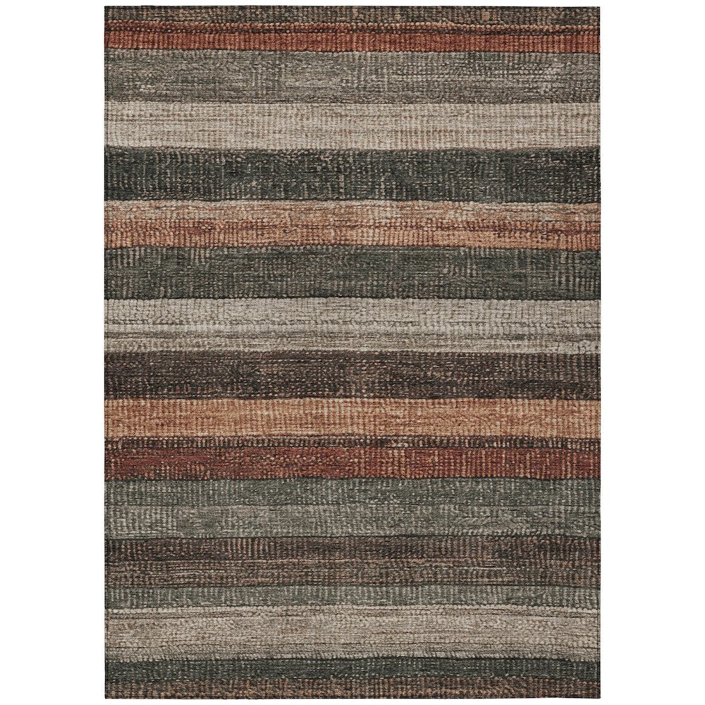 Machine Washable Indoor/Outdoor Chantille Paprika 9' x 12' Rug
