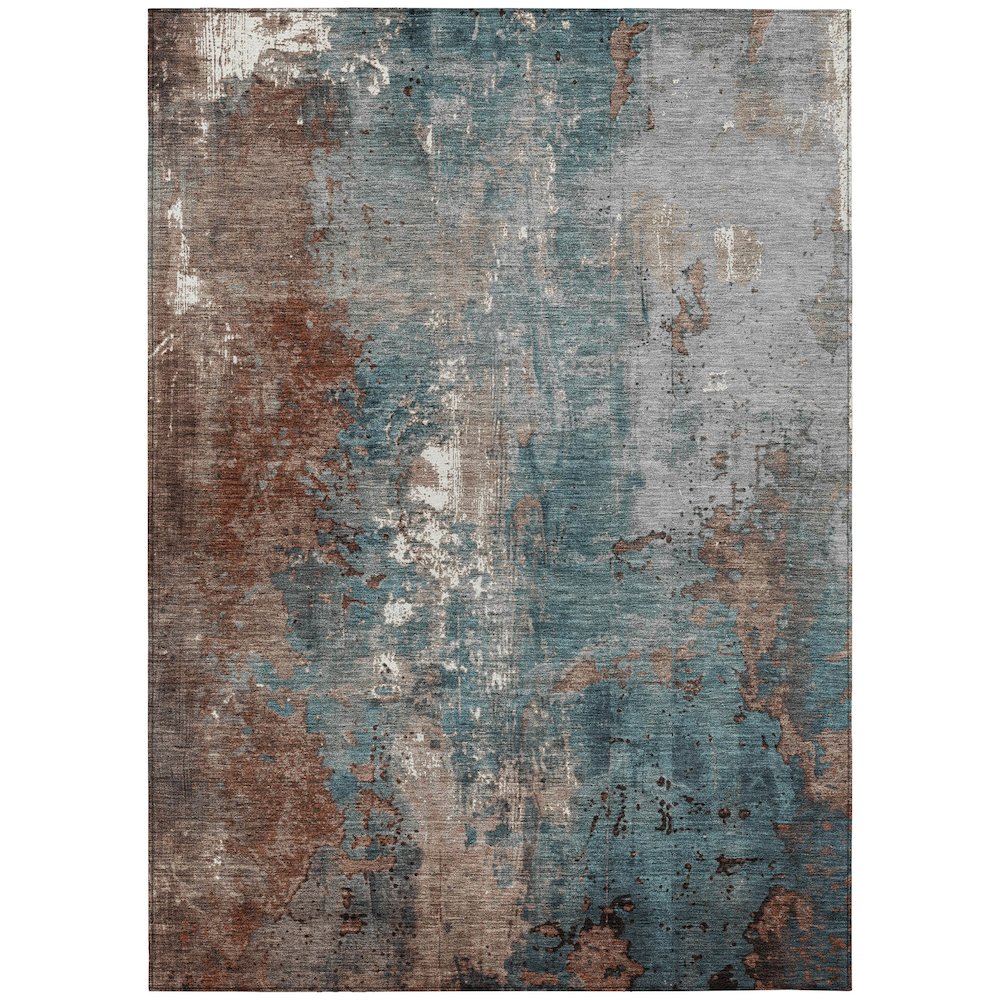 Machine Washable Indoor/Outdoor Chantille Paprika 9' x 12' Rug