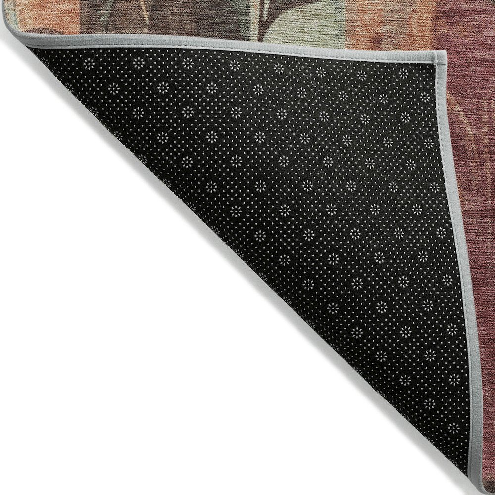 Machine Washable Indoor/Outdoor Chantille Terracotta 5' x 7'6" Rug