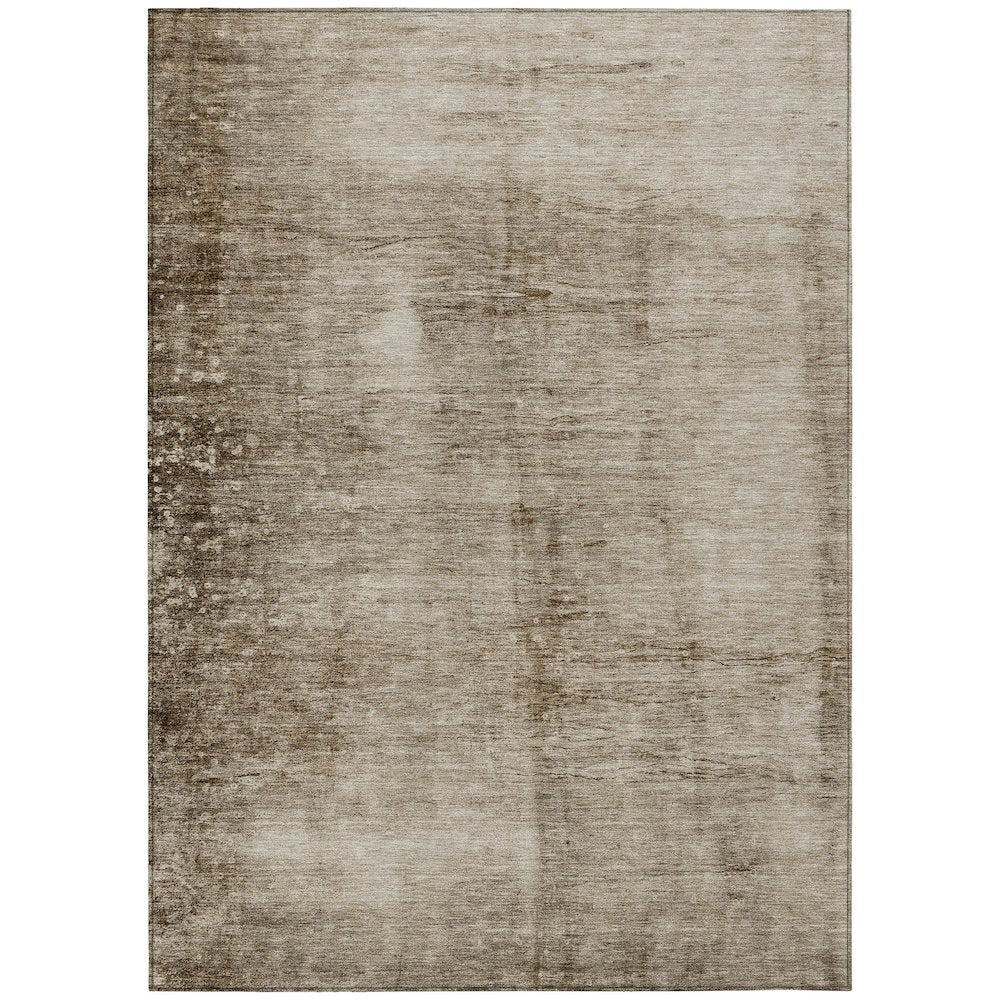 Machine Washable Indoor/Outdoor Chantille Beige 9' x 12' Rug