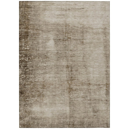 Machine Washable Indoor/Outdoor Chantille Beige 9' x 12' Rug