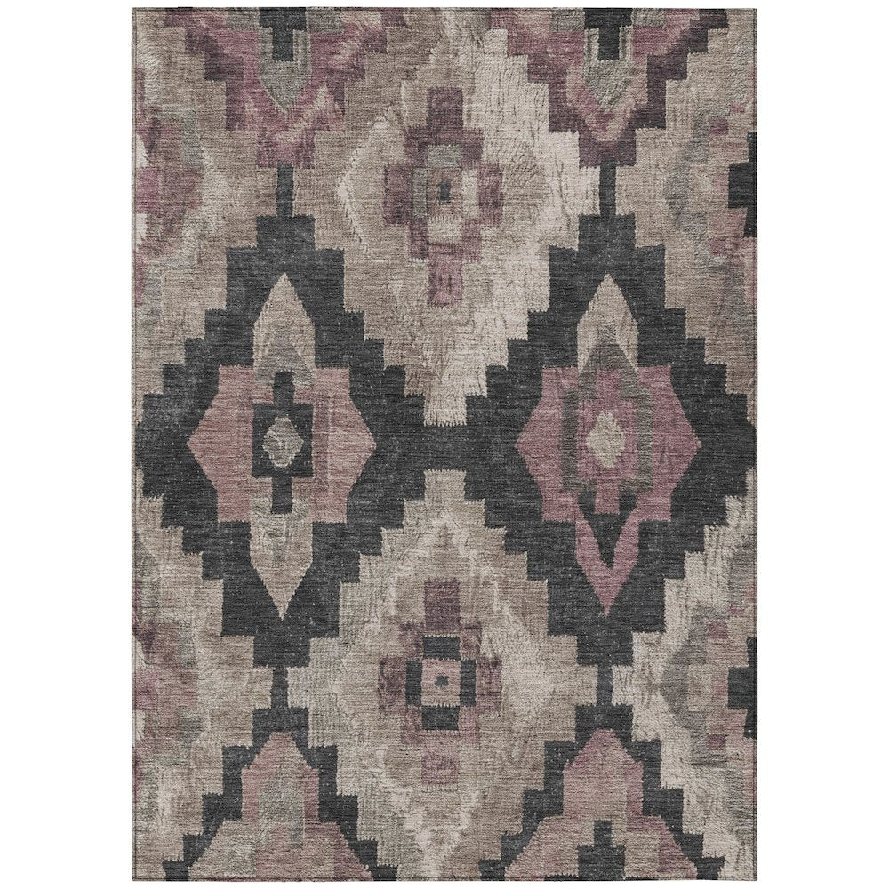 Machine Washable Indoor/Outdoor Chantille Taupe 9' x 12' Rug