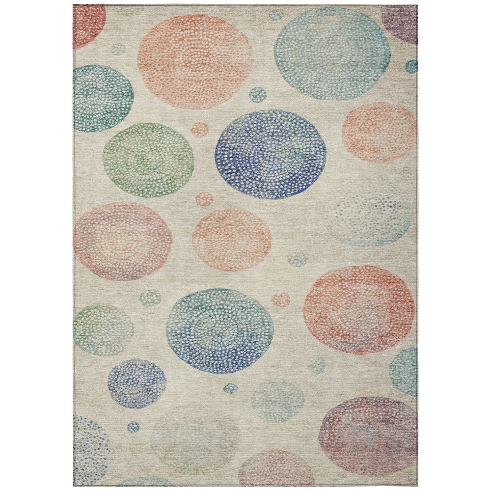 Machine Washable Indoor/Outdoor Chantille Ivory 9' x 12' Rug