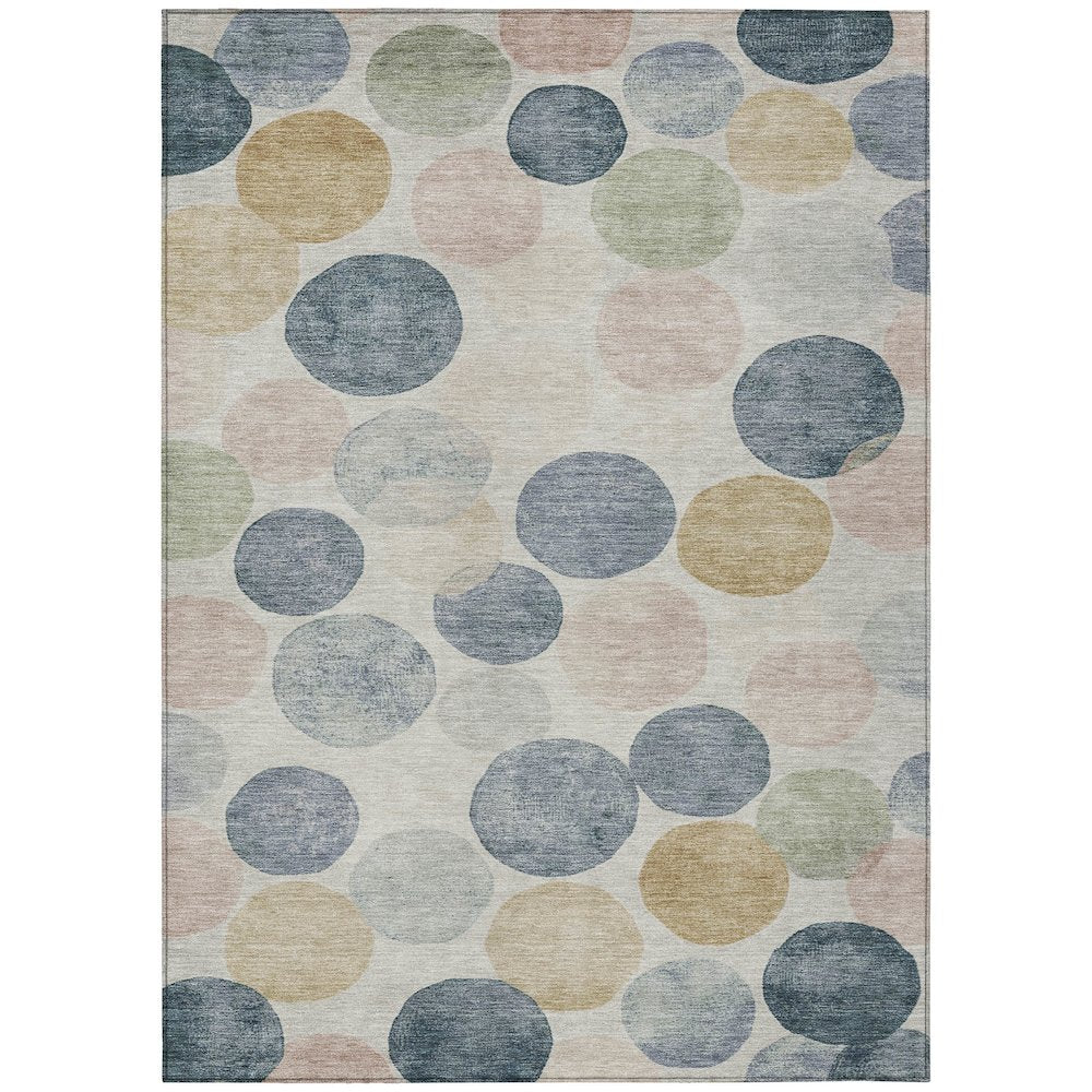 Machine Washable Indoor/Outdoor Chantille Beige 9' x 12' Rug