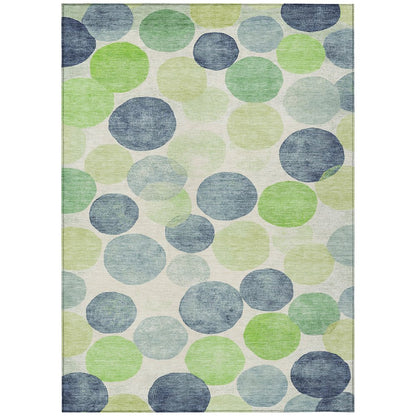 Machine Washable Indoor/Outdoor Chantille Navy 9' x 12' Rug