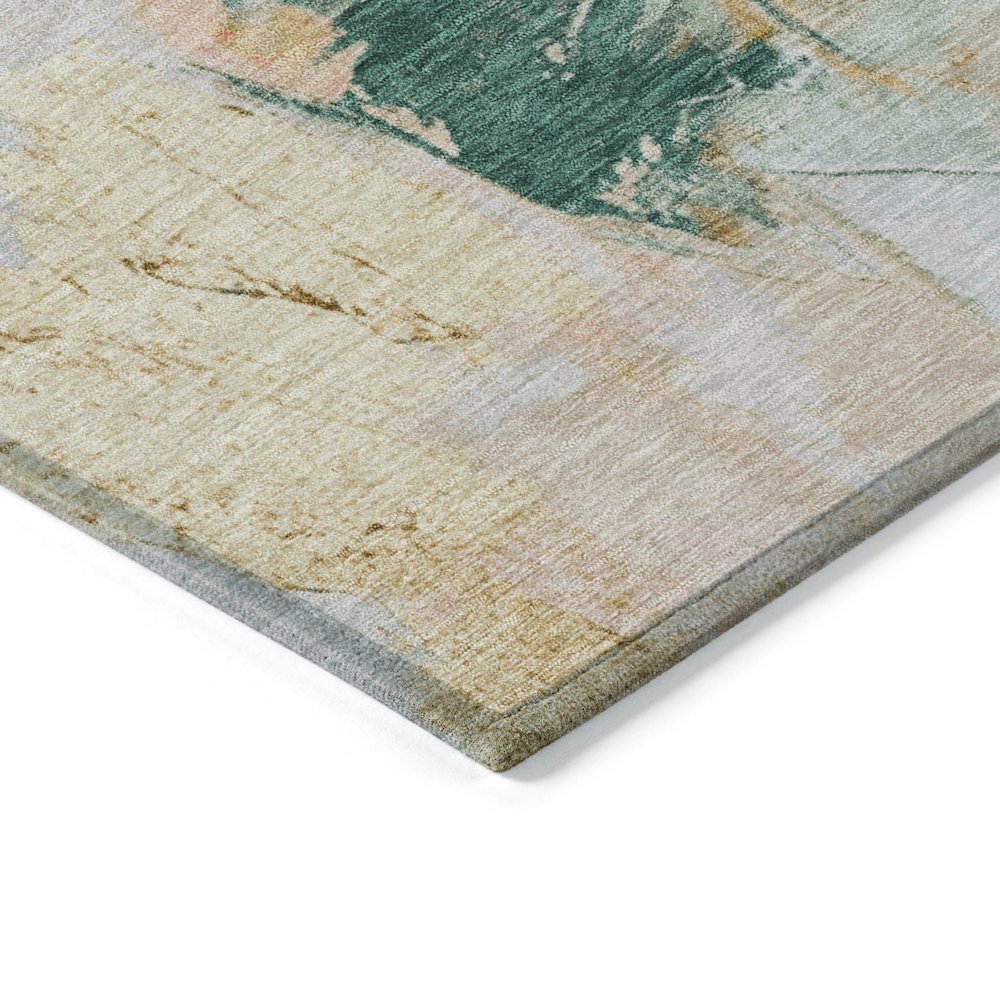 Machine Washable Indoor/Outdoor Chantille Peach 5' x 7'6" Rug