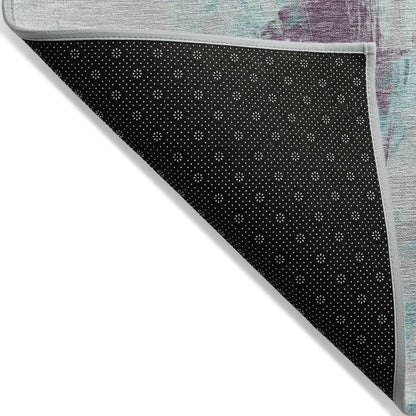 Machine Washable Indoor/Outdoor Chantille Teal 5' x 7'6" Rug