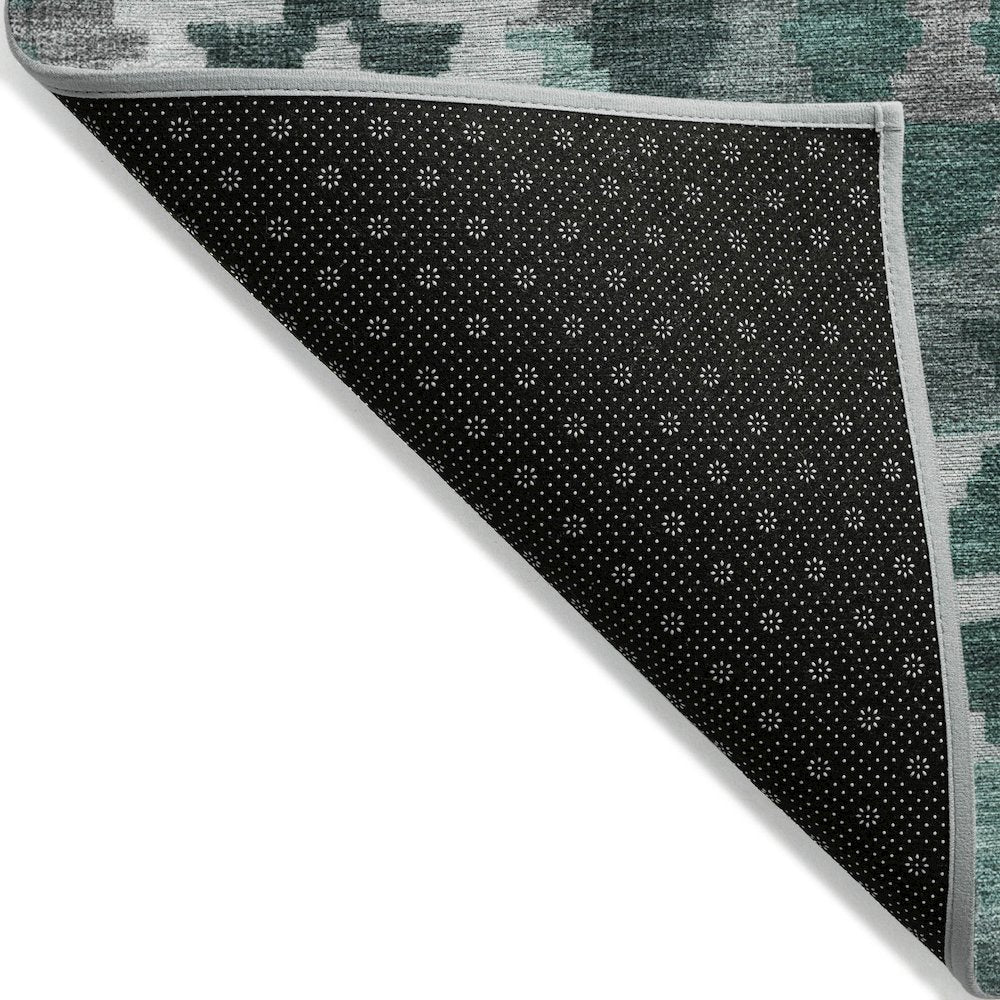 Machine Washable Indoor/Outdoor Chantille Seafoam 5' x 7'6" Rug