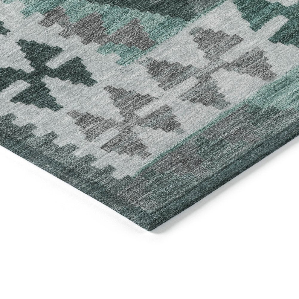 Machine Washable Indoor/Outdoor Chantille Seafoam 5' x 7'6" Rug