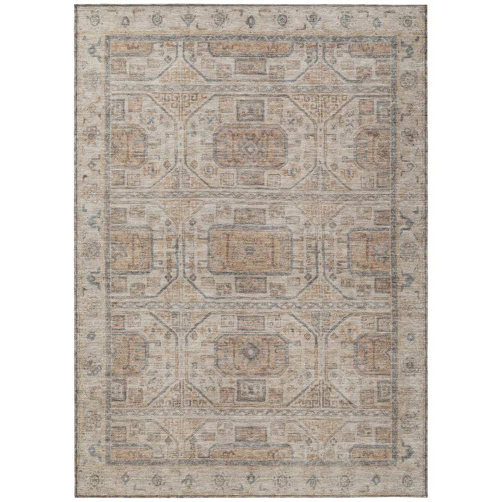 Machine Washable Indoor/Outdoor Chantille Beige 9' x 12' Rug
