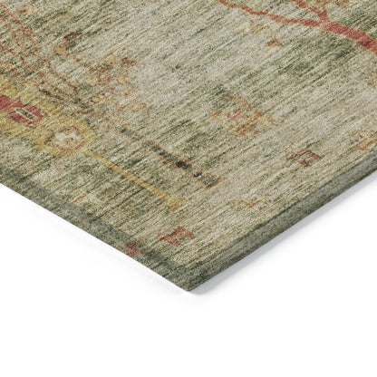Machine Washable Indoor/Outdoor Chantille Aloe 5' x 7'6" Rug