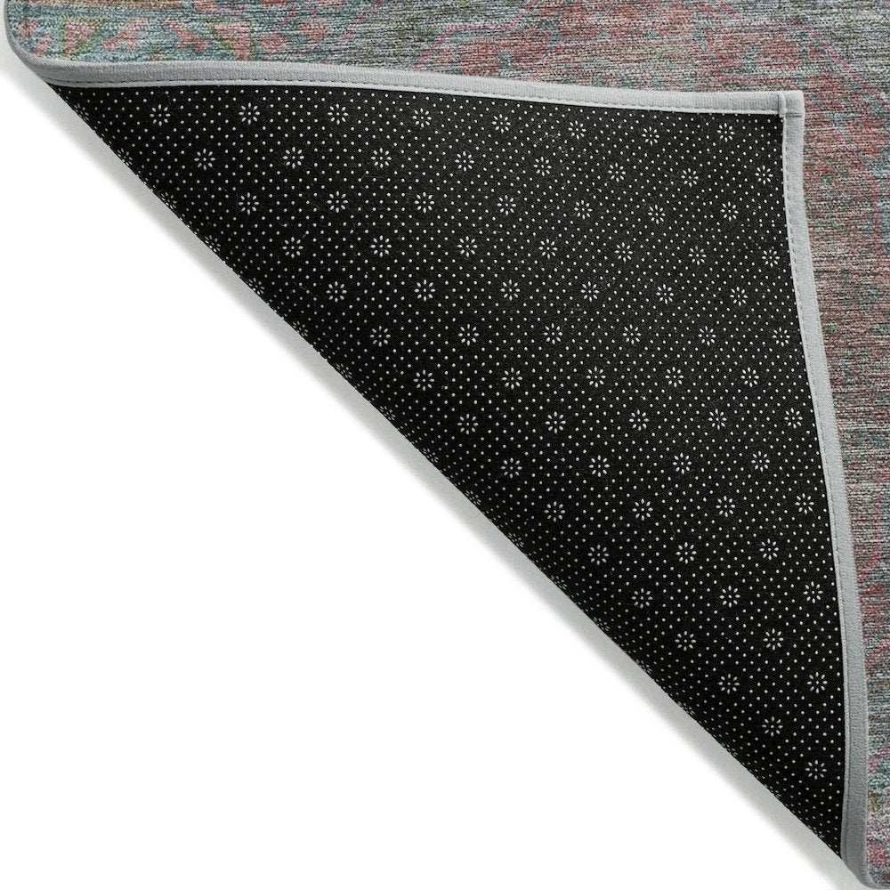 Machine Washable Indoor/Outdoor Chantille Teal 5' x 7'6" Rug