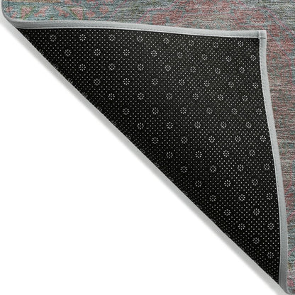 Machine Washable Indoor/Outdoor Chantille Teal 5' x 7'6" Rug